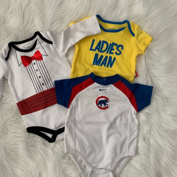 Nike& Kidgets Other - NWT Boys 3-6M Onsie Lot